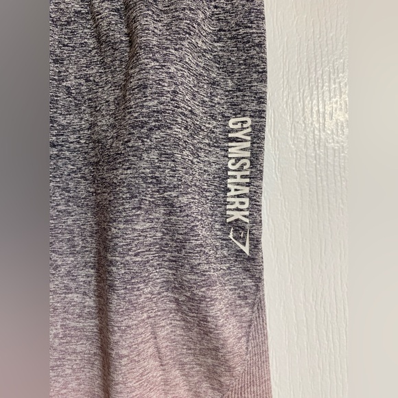 Gymshark Ombré Athleisure Pink & Grey Cute Workout Activewear Leggings O/S - Picture 6 of 9